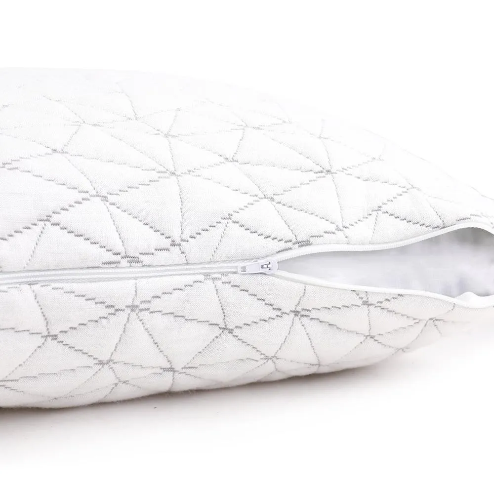 Set of 2 Rayon Single Memory Foam Pillows