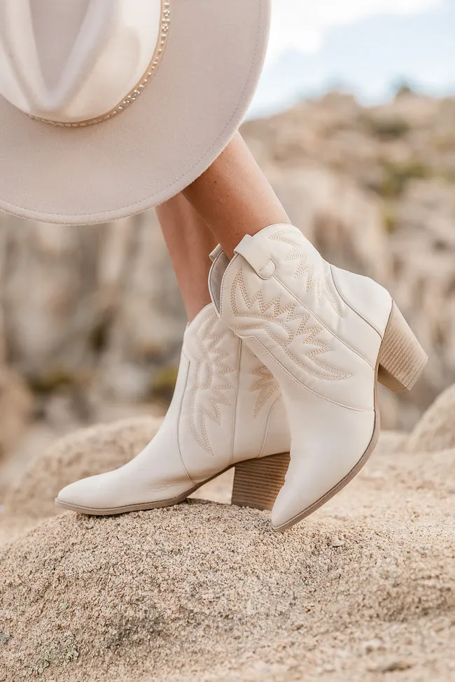 Shasta Short Off-White Cowboy Boots FINAL SALE