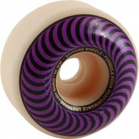 Spitfire Wheels F4 Classic Swirl 58mm 101a - White/Purple (Set of 4)