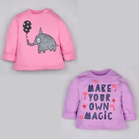 Sweatshirt Combo- Pom Pom and Elephant