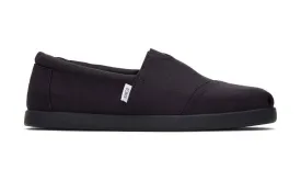 Toms Mens Alp Fwd Black Black Recycled Cotton Canvas