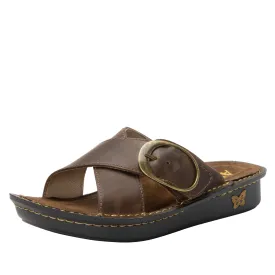 Vanya Oiled Brown Sandal