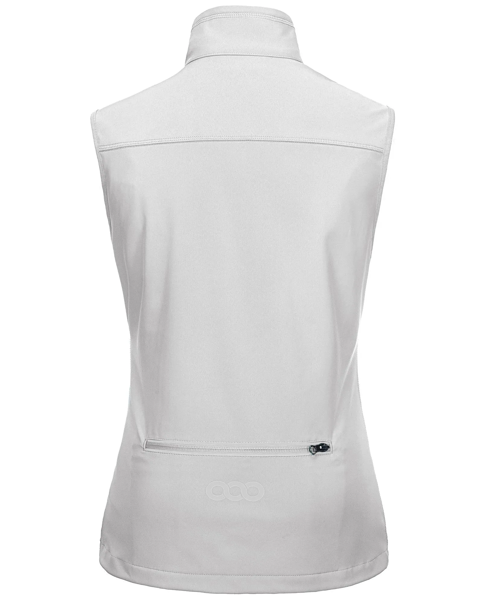 Women's Windproof Vest Outerwear with 6 Pockets and Reoflective Design: 0.77lbs 10000mm W/P index 10000 Level Breathable